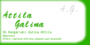 attila galina business card